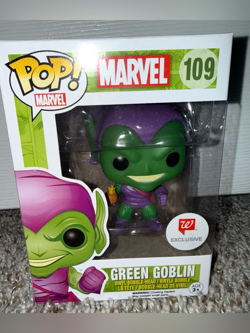 Funko Pop! Marvel Green Goblin #109 Vinyl Figure - Green, Purple